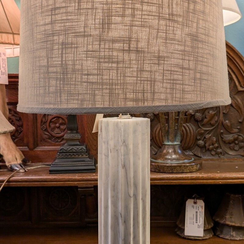 Ribbed Marble Base