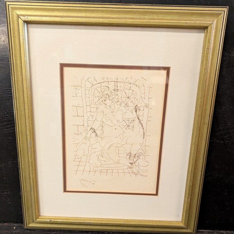 Andre Derain The Prisoner, Etching, In Plate
14w x 17h
