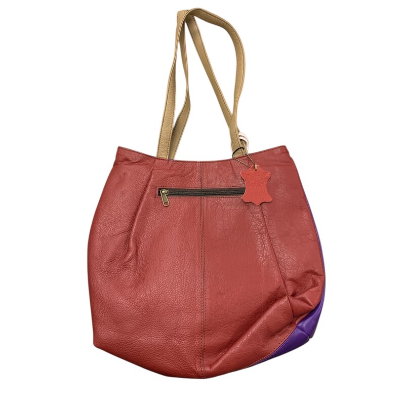 Soruka Leather NWT, Burg/prp, Size: None