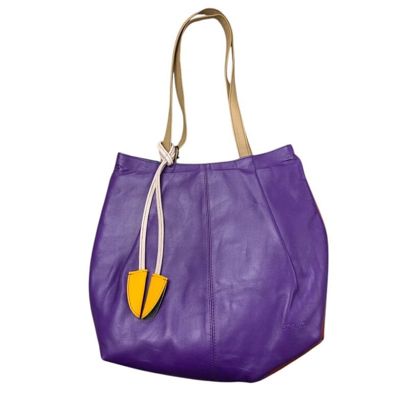 Soruka Leather NWT, Burg/prp, Size: None