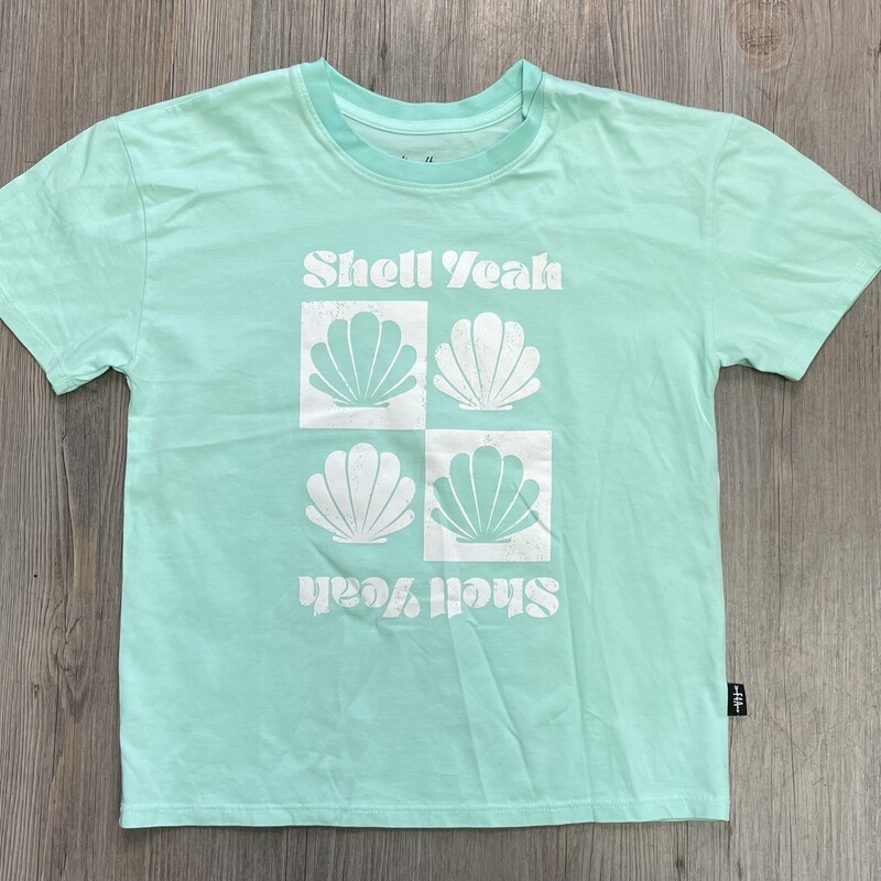 F4A Tee Shell Yeah Billie, Beach Glass, Size: 6-7Y
NEW