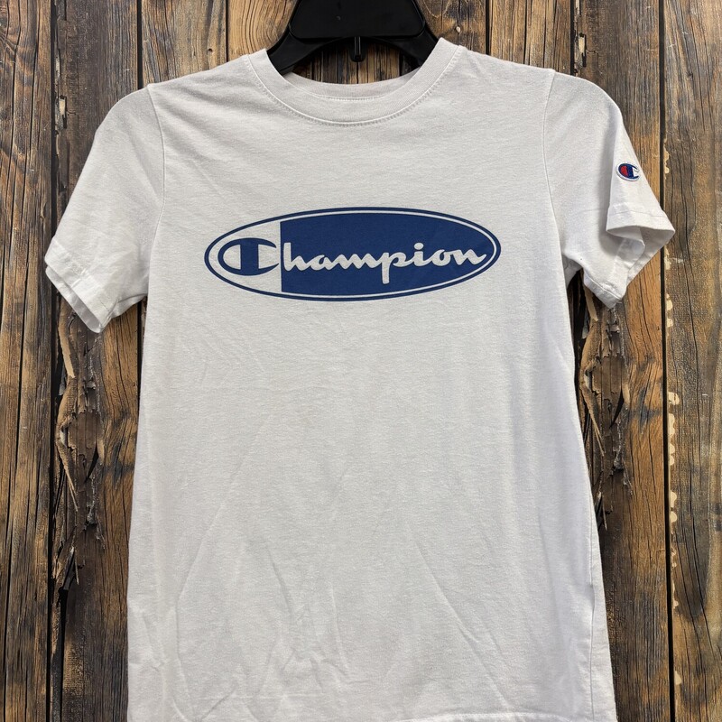 White & Blue Champion Tee