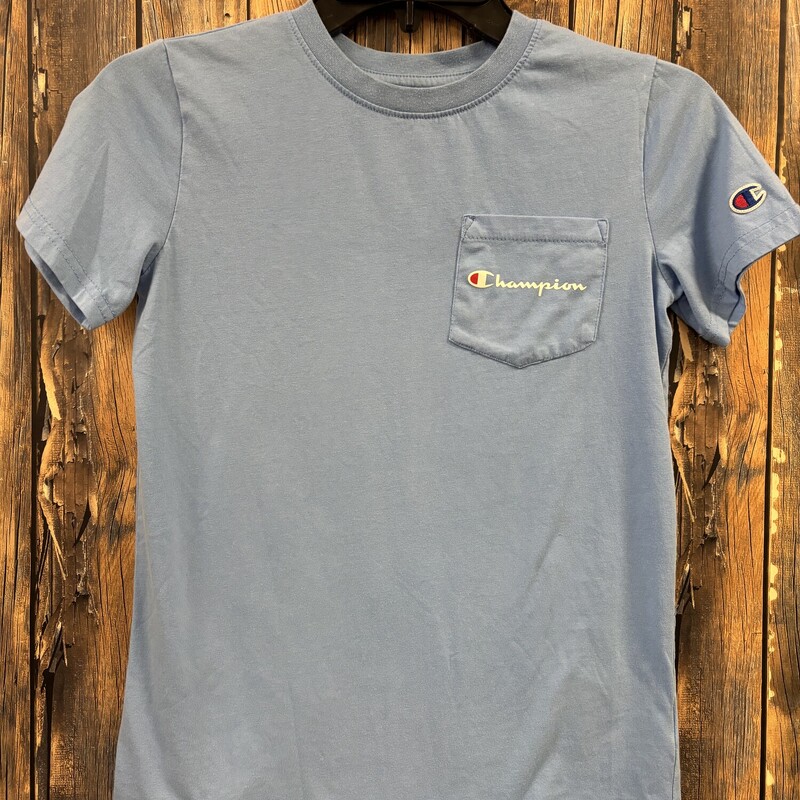 Blue Pocket Champion Tee, Size: M