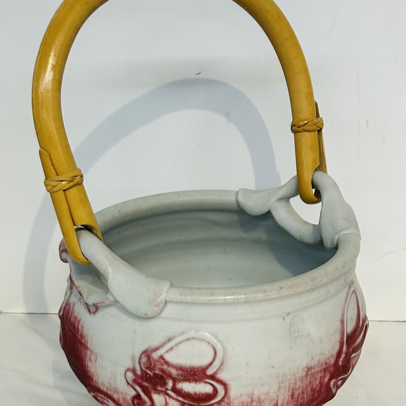 Asian Pottery Bowl+Bamboo