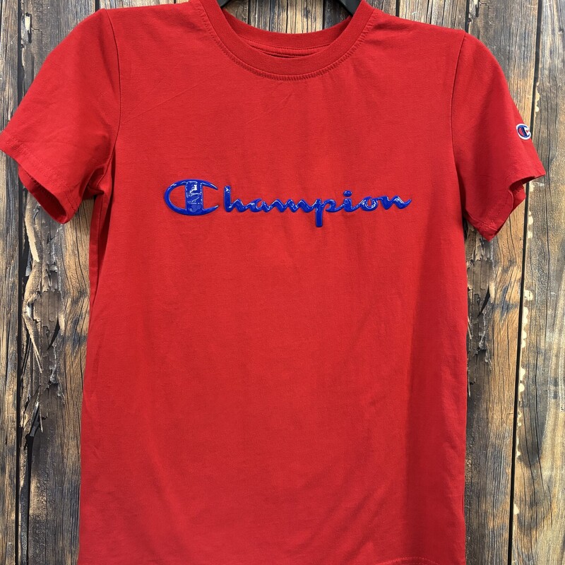 Red Champion Tee, Size: M