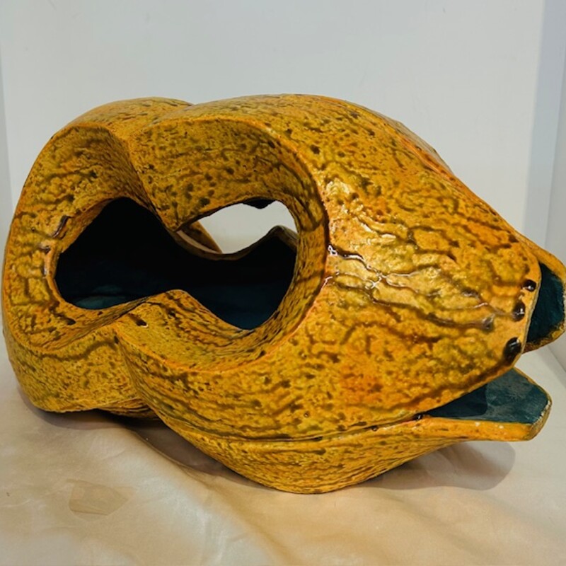 William Brouillard Ceramic Sculpture<br />
Orange Brown Size: 16 x 8H