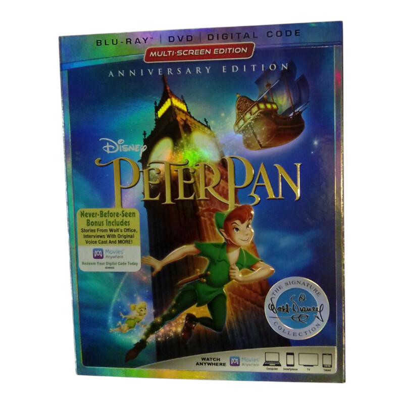 Peter Pan Anniversary NWT, Movies

Located at Pipsqueak Resale Boutique inside the Vancouver Mall, Suite 230, (upstairs between Round 1 and Golds Gym) or online at: #pipsqueakresale

All items are photographed prior to being steamed. Cross posted, items are located at #PipsqueakResaleBoutique, payments accepted: cash, paypal & credit cards. Any flaws will be described in the comments. More pictures available with link above. Local pick up available at the #VancouverMall, tax will be added (not included in price), shipping available (not included in price, *starts at $9.99; please contact regarding shipment of toys or other larger items), item can be placed on hold with communication, message with any questions. Join Pipsqueak Resale - Online to see all the new items! Follow us on IG @pipsqueakresale / Facebook @pipsqueakresaleboutique & Thanks for looking! Due to the nature of consignment, any known flaws will be described; ALL SHIPPED SALES ARE FINAL. All items are currently located inside Pipsqueak Resale Boutique as a store front items purchased on location before items are prepared for shipment will be refunded.

#resalerocks #shopsmall #pipsqueakresale #shopvanmall #vancouverwa #portland #reusereducerecycle #fashiononabudget #chooseused #consignment #savemoney #shoplocal #weship  #shopvanmall #vancouvermall #vancouver #vancouverwashington #keepusopen #shoplocalonline #resale #resaleboutique #mommyandme #minime #fashion #reseller #usedclothing #usedtoys #secondhand #consign #store #clothes #womensclothes #kidsclothes #shopvancouvermall