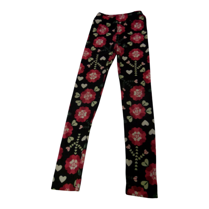 Pants: Heart Flowers