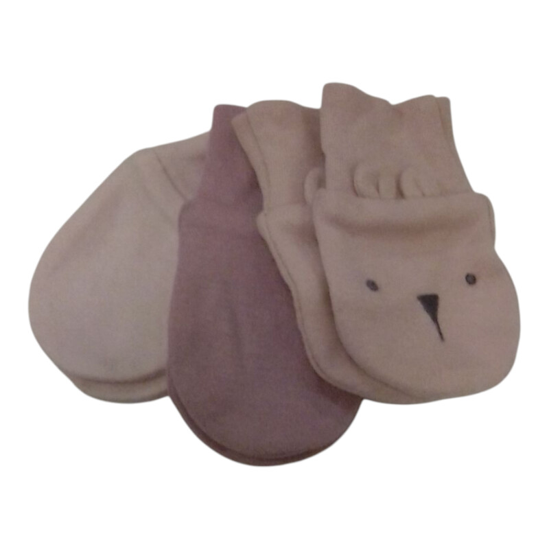 3pk Pink Mittens