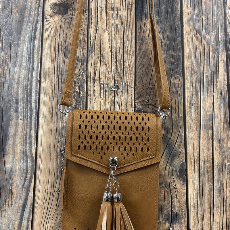 Tan Tassle Crossbody