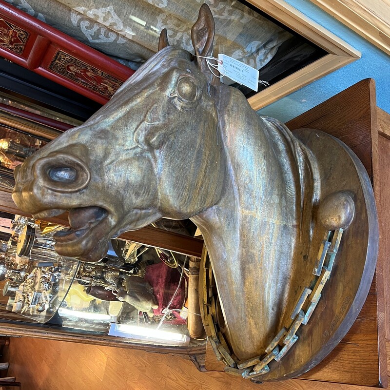 Horse Head Sculpture, 18th Cen, Paris<br />
25w x 32h x 27d