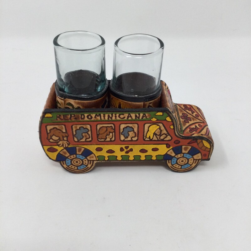 Shot Glass Set Rep. Dominicana Bus,
Multi,
Size: Set Of 2