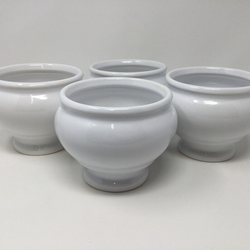 Pedestal Footed Planter,
White,
Size: Set Of 4