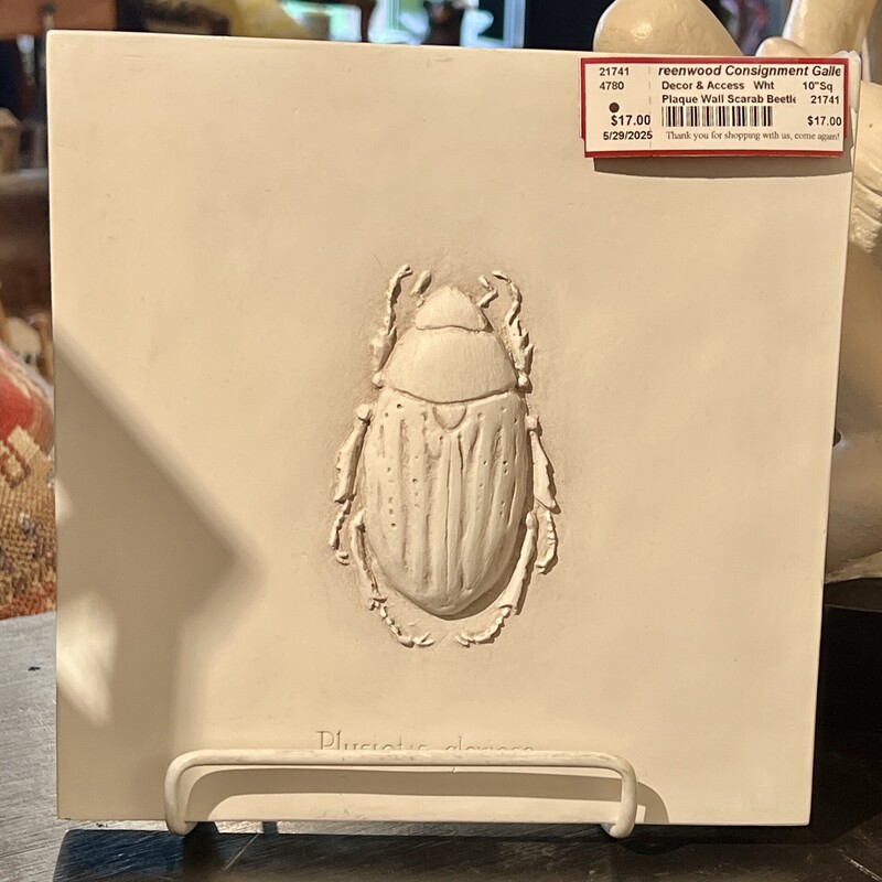 Plaque Wall Scarab Beetle