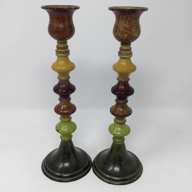Metal Candle Holder Set,
Multi,
Size: Set Of 2