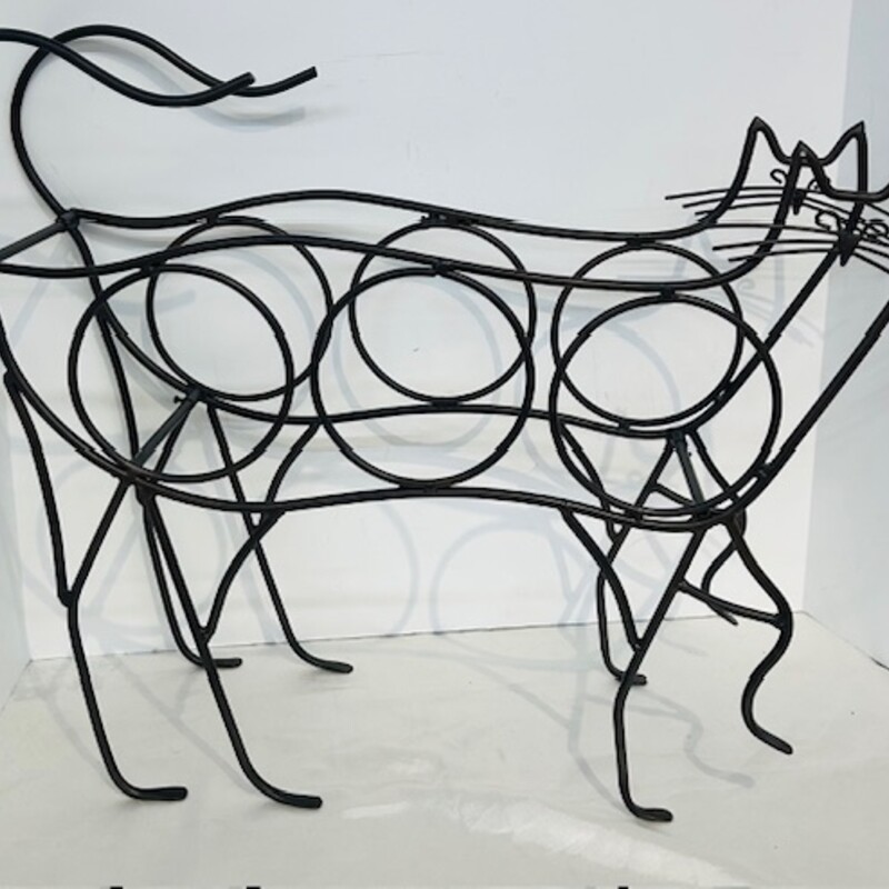 Metal Cat Wine Bottle Holder
Brown Size: 19 x 6 x 16H