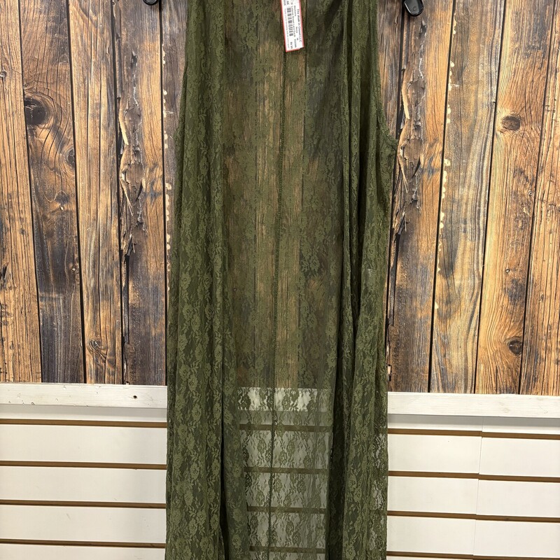 Lularoe Green Lace Cardigan, Size: M