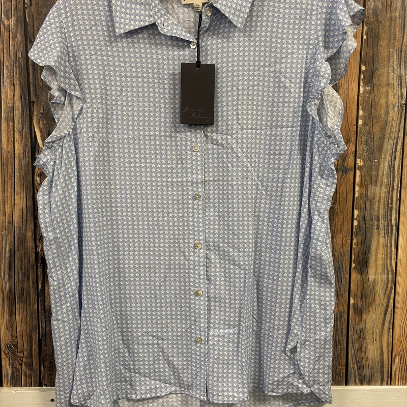 NWT Blue White Star Top