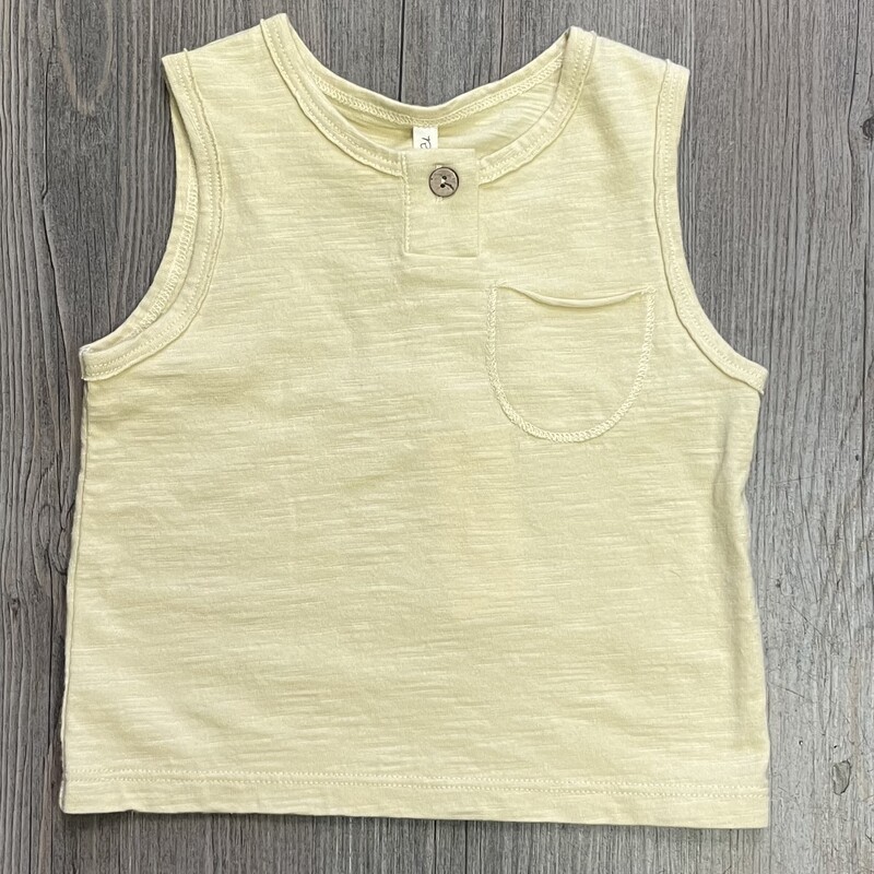 Rylee + Cru Jersey Button Tank, Lemon, Size: 6-12M
NEW
