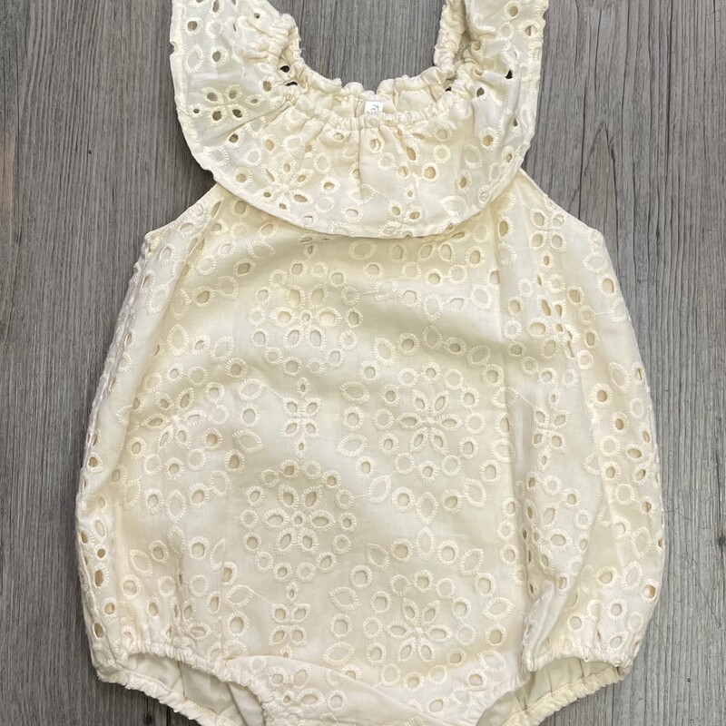 Rylee + Cru Myla Romper, Natural, Size: 3-6M
NEW