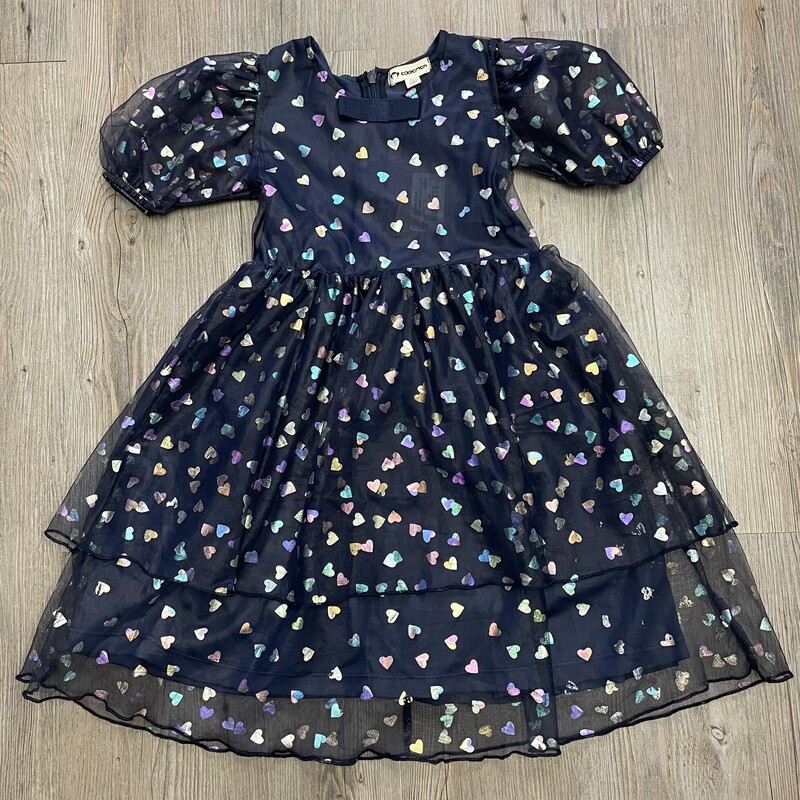 Appaman Lined Dress, Multi Hearts  Size: 6Y
NEW