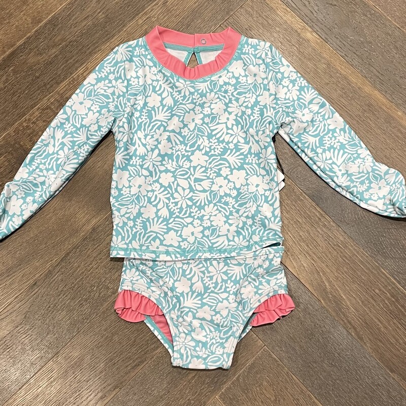 F4A Beach Babe Baby LS, Pool Blue, Size: 18-24M
NEW