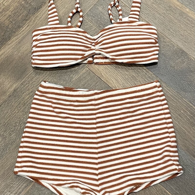 Rylee + Cru Alaya Bikini Set, Poppy Striped, Size: 12Y
NEW