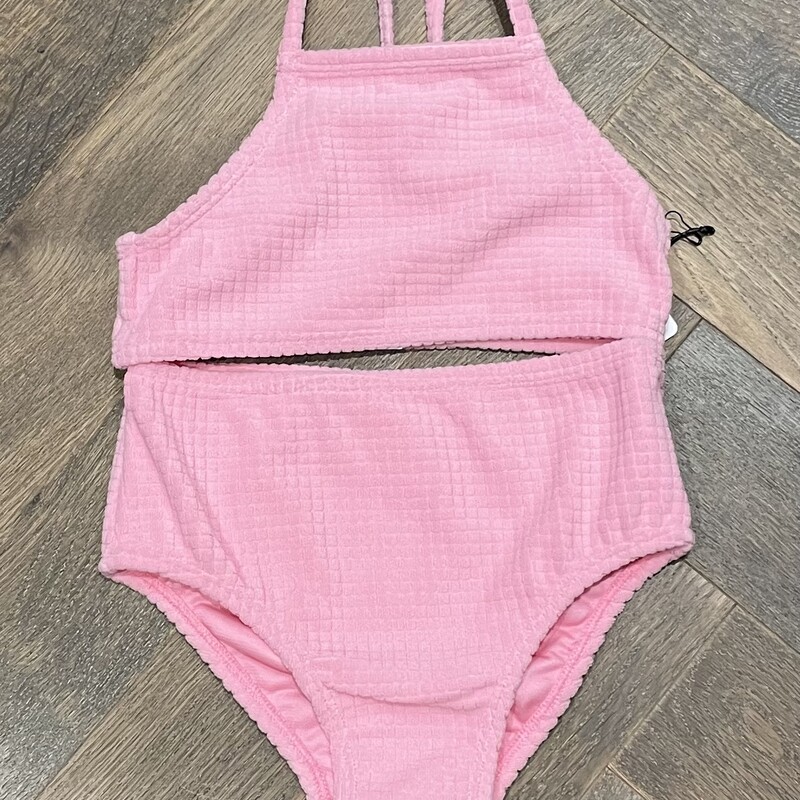 F4A Terry Bikini Set, Pink, Size: 6Y