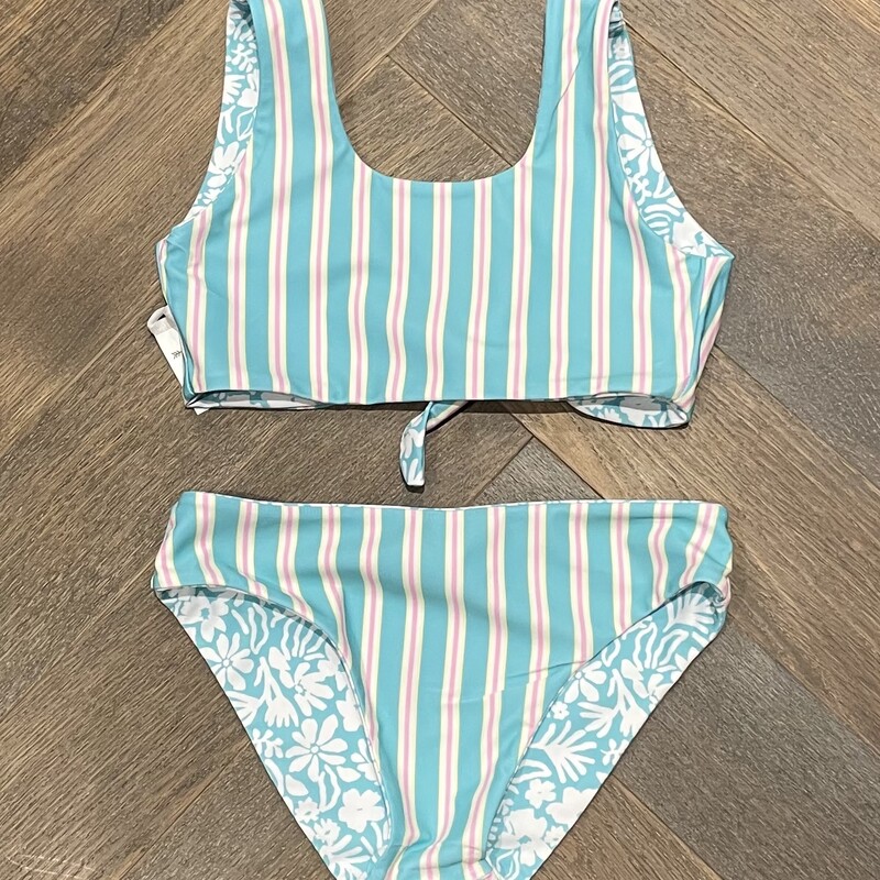 F4A Island Hopper Reversible Bikini Set, Poolblue, Size: 6Y
NEW