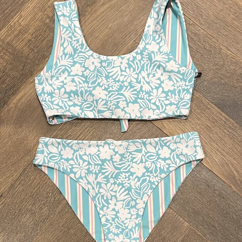 F4A Island Hopper Reversible Bikini Set, Poolblue, Size: 6Y
NEW