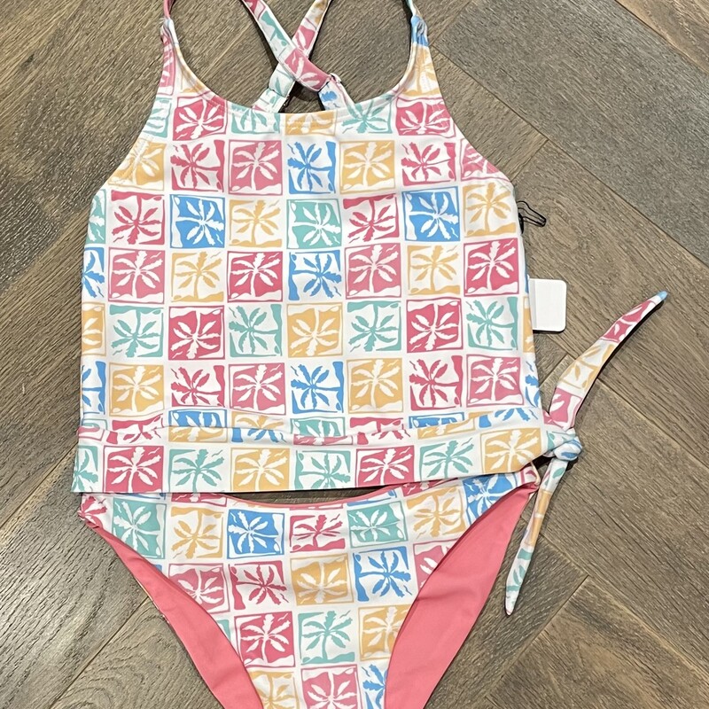 F4A Oasis Tankini Set, Multi, Size: 6Y
