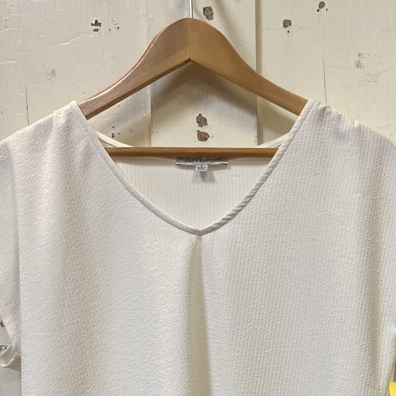 Wht Tex Tie Shlder Top