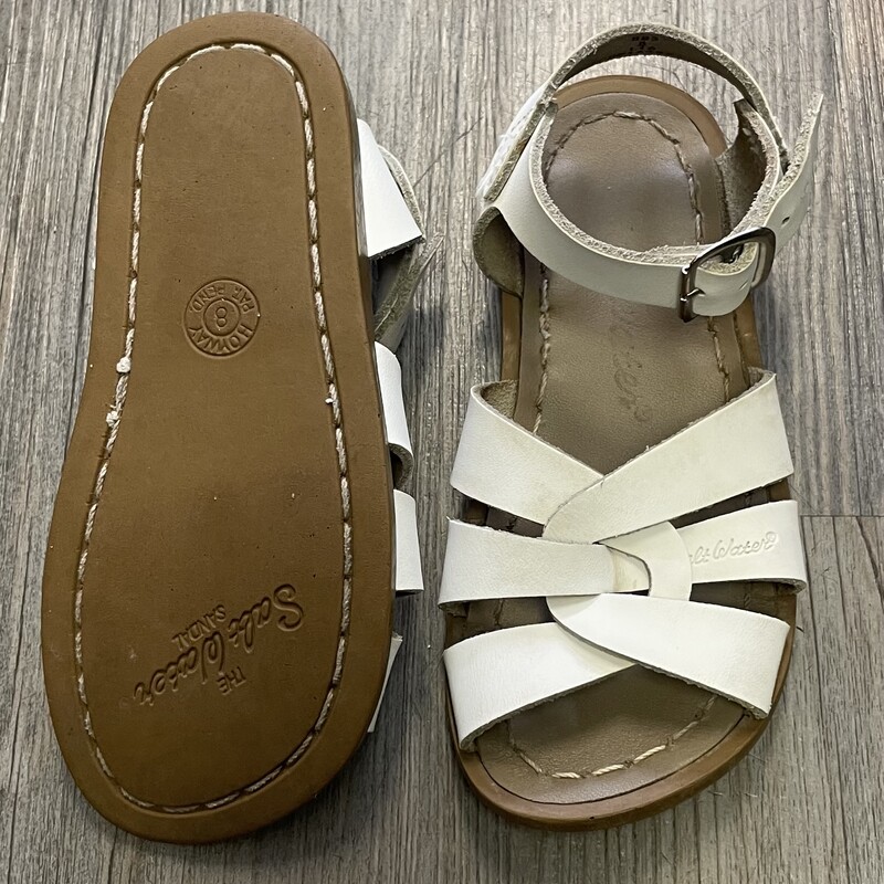 Salt Water Sandals, White, Size: 8T