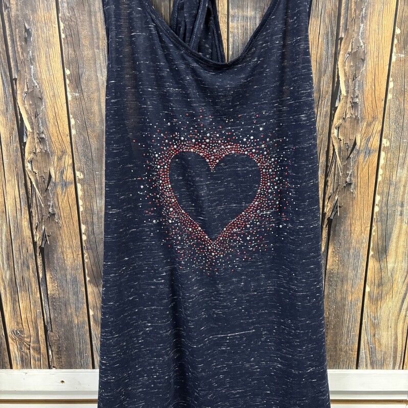 NWT Blue Heart Patriotic Tank, Size: 2X