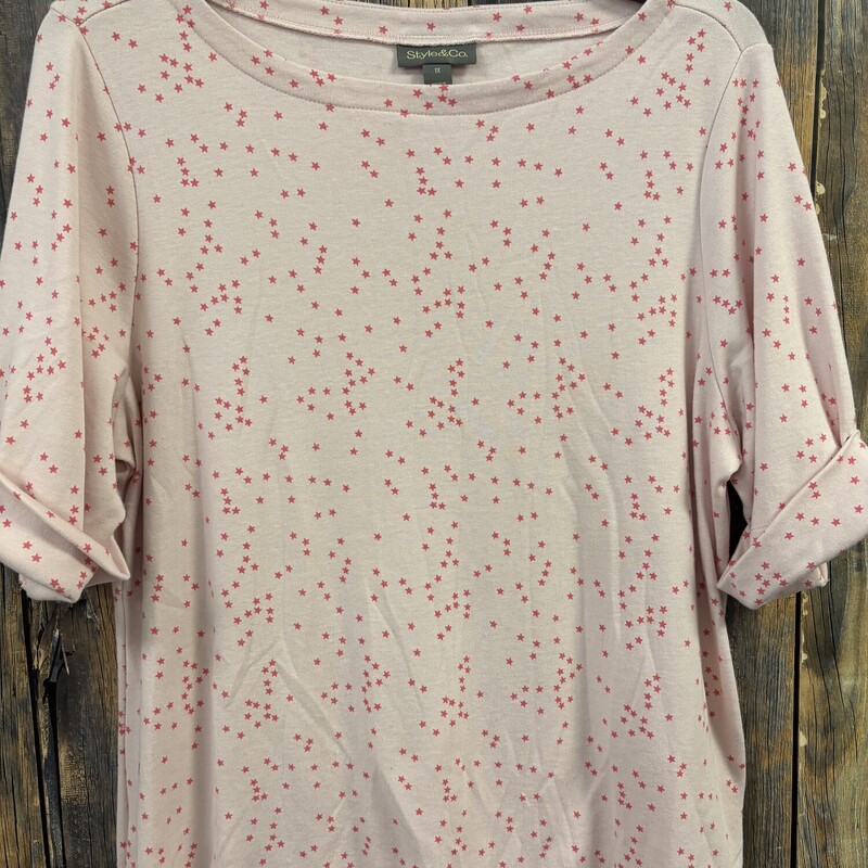 Pink Star Shirt, Size: 1x