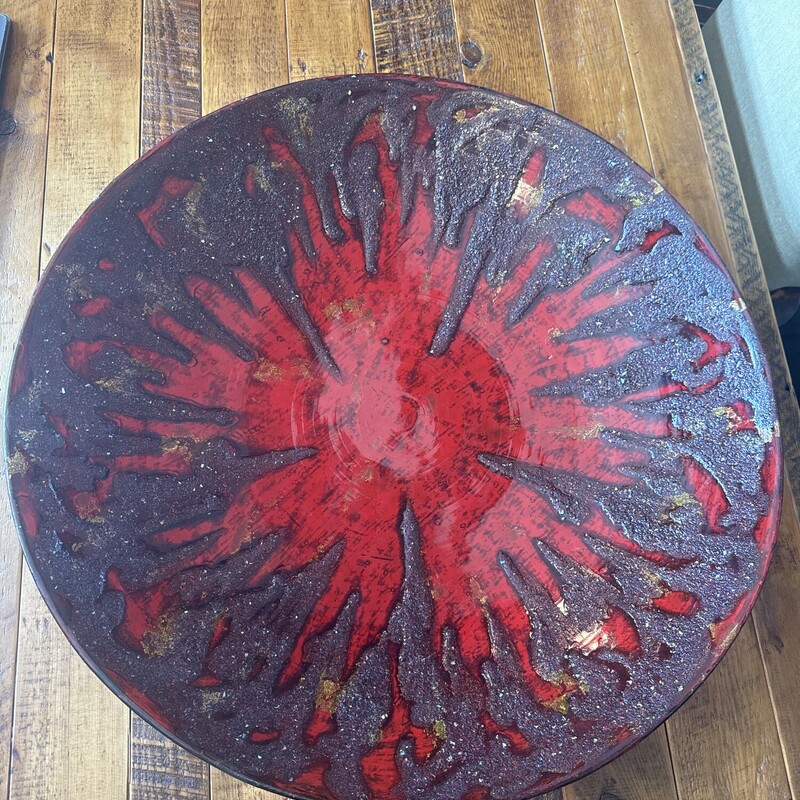 Large Red Serving Bowl