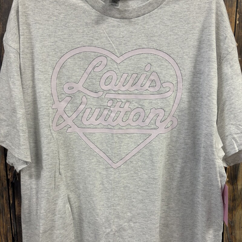 NWTGray Shirt Says LV