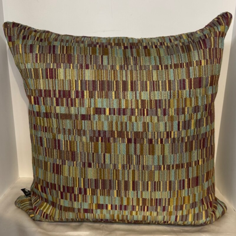 Newport Down Slashes Pillow
Green Blue Purple Size: 18.5 x 18.5H