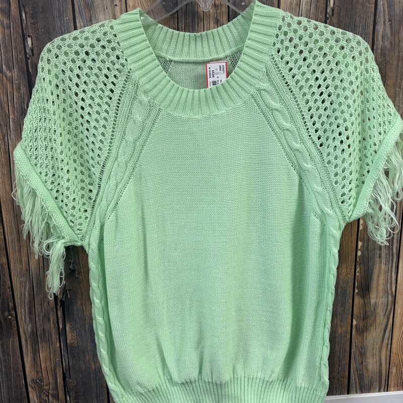 Green Knit Sweater, Size: Large