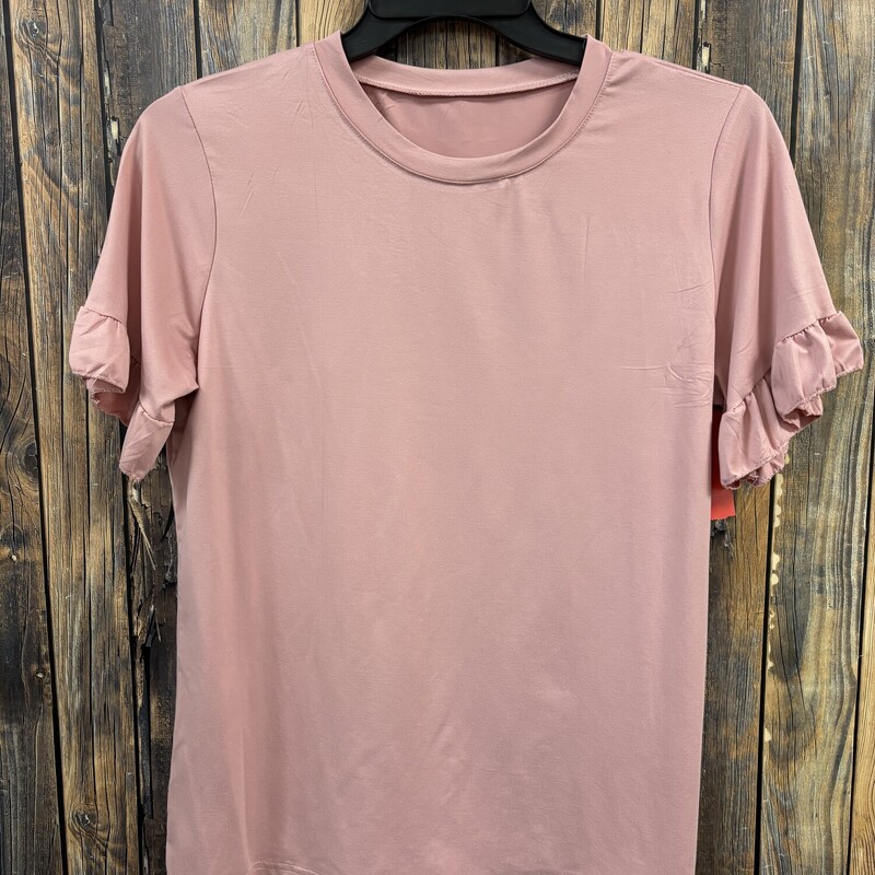 Light Pink Ruffle Sleeve, Size: L