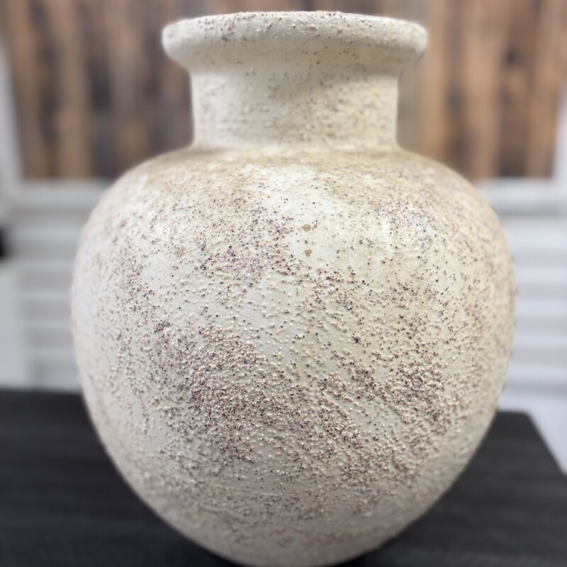Cream Round Planter, Size: 13x9 In