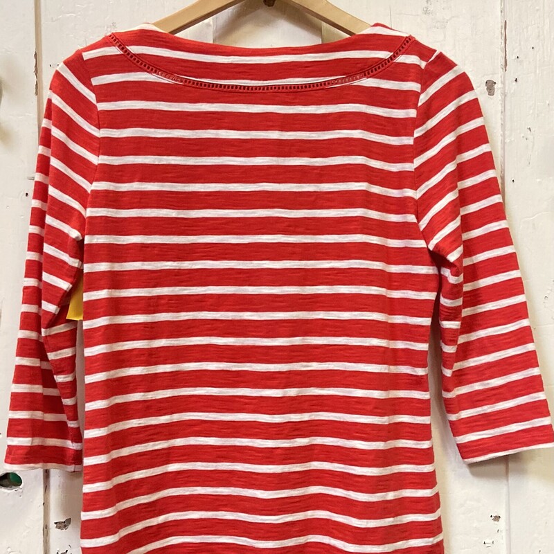 Red/W Strp 3/4 Slv Top<br />
Blk/Wt<br />
Size: SP