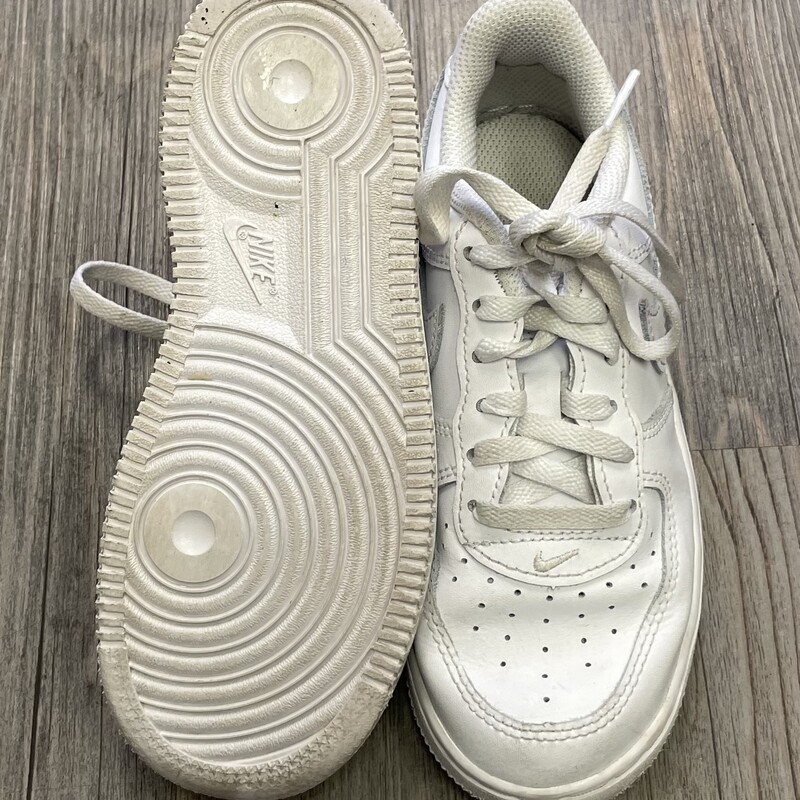 Nike Lace Up Shoes, White, Size: 13Y