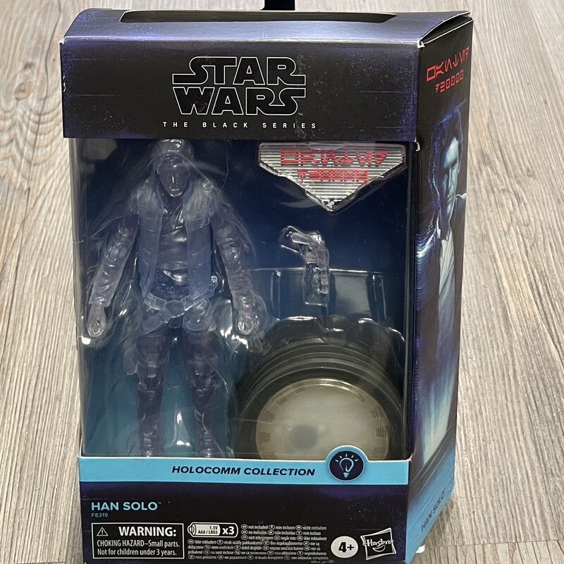 Star Wars Holocomm Collection Han Solo, Clear,
 Size: 4Y+