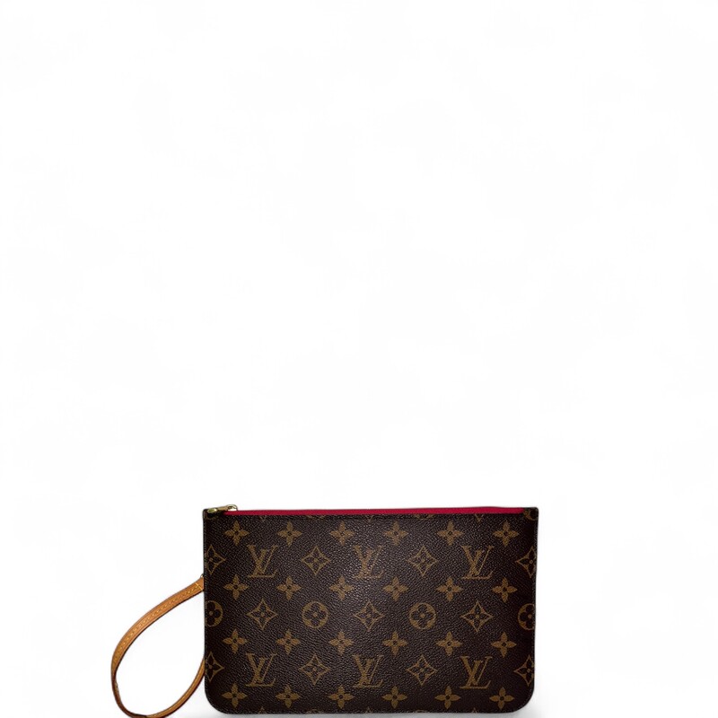 Louis Vuitton Pochette Monogram MM with Fushia Interior

Date Code: SD1109

Dimensions:
Length: 9.5 in
Height: 5.75 in
Width: 0.25 in
Drop: 5.5 in

In very good condition. Light wear to the hardware.

Does not come with the original dust bag or box.