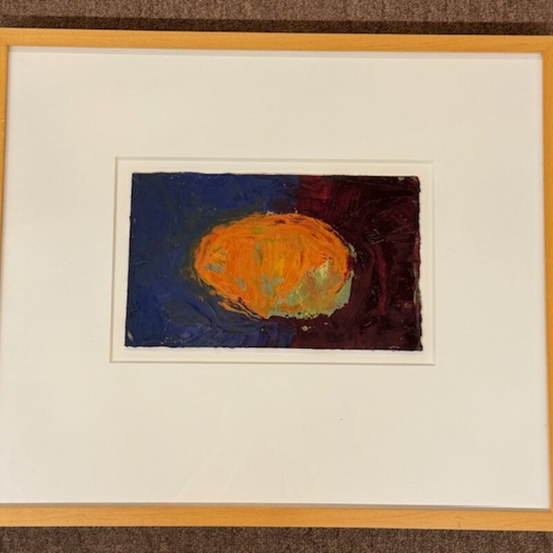 Abstract Painted Oval
Framed by Bonfoey Company
White, Blue, Orange, Red
Size: 20x17H