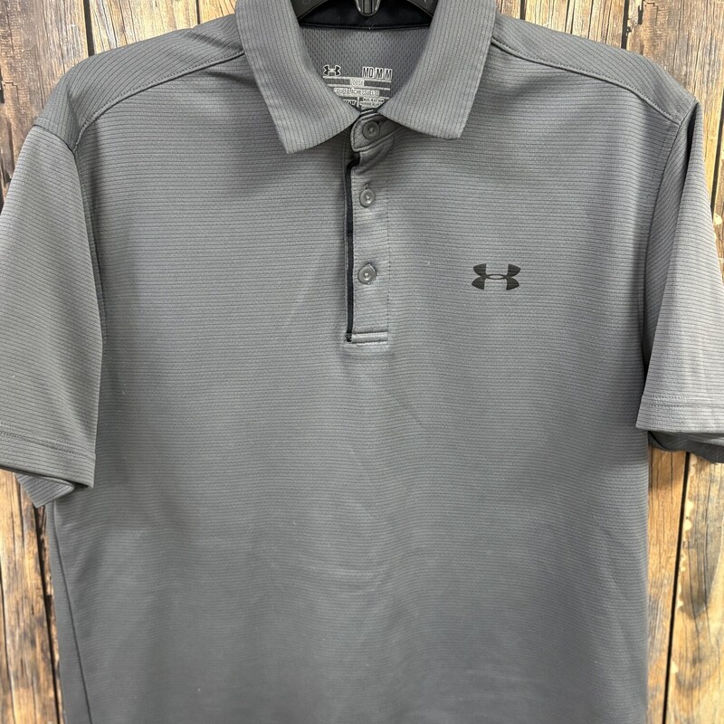 Gray Under Armour Polo Sh, Size: Med