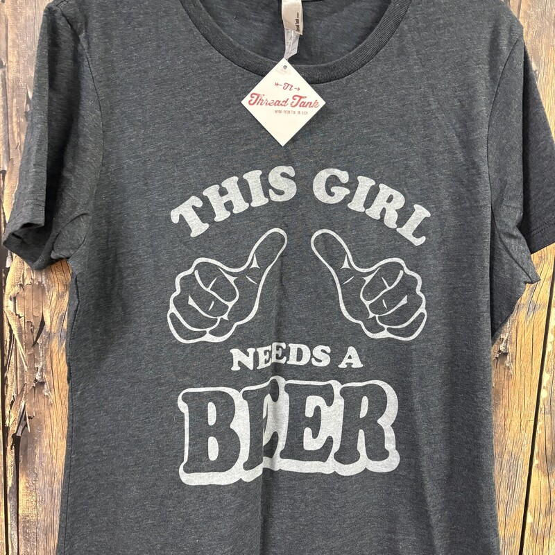 Gray This Girl Tee, Size: Large