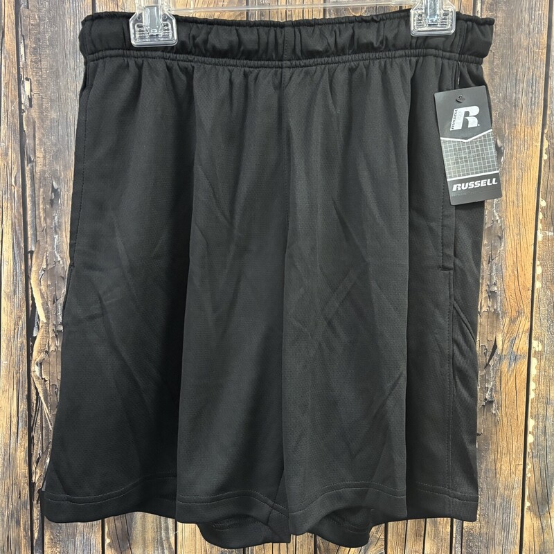 NWT Black Athletic Shorts, Size: L 32-34
