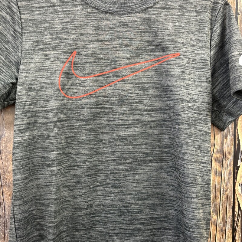 Gray Orange Nike Swish